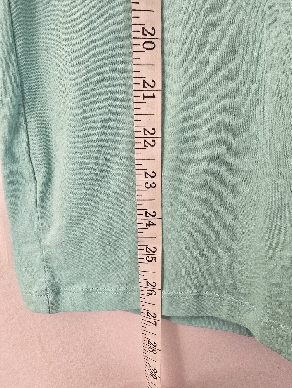 NY&C Mint Green V-Neck Long Sleeve Cotton Tee Shirt - Size XL - Picture 5 of 10